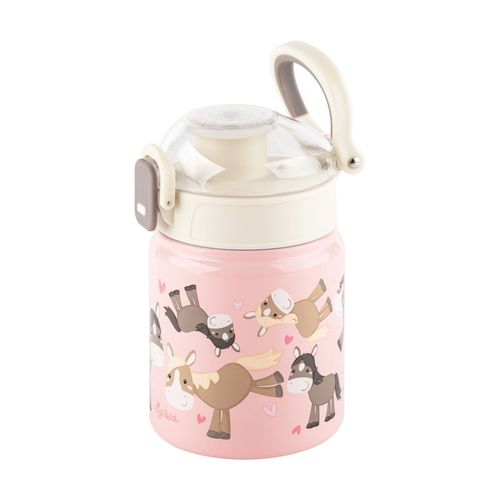 sigikid Kinder Edelstahl Trinkflasche Pony | Accessoires Kinder für Kinder | Rosa