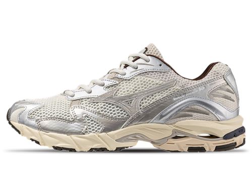 Mizuno Wave Rider 10 | Sneaker für Herren | Snow White / Silver Cloud