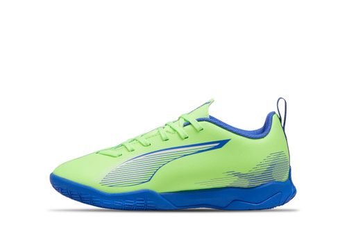 Puma Fussball Ultra 5 Play It Jr | Fußballschuhe für Kinder | Fizzy Apple / White / Blue