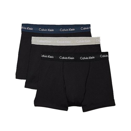 Calvin Klein Trunk 3er Pack | Boxershorts für Herren | B-black / Grey Heather / Navy Stone