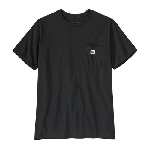 Patagonia Shop Sticker Pocket Responsibili-Tee | Bekleidung Outdoor für Herren | Black