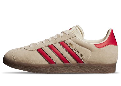 Adidas Gazelle Manchester United Terrace | Sneaker für Unisex | Cream White / Mufc Red / Core