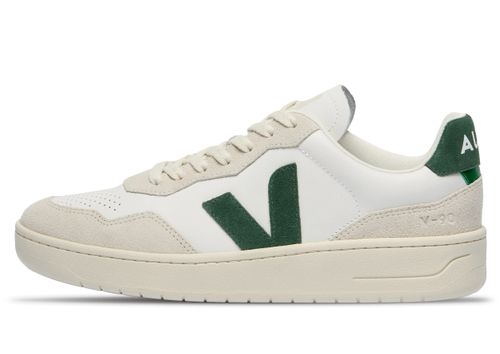 Veja V-90 Leather | Sneaker für Damen | White / Cyprus