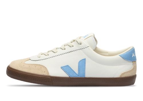 Veja Volley Leather | Sneaker für Damen | White / Aqua Bark
