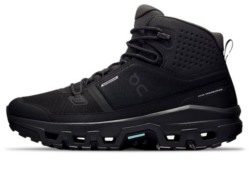 On Running Cloudrock Mid Waterproof | Wanderschuhe für Herren | Black / Black