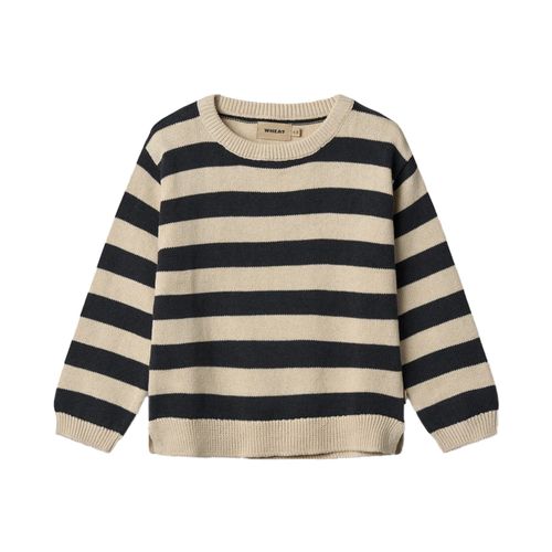 Wheat Knit Pullover Morgan | Pullover für Kinder | Navy Stripe