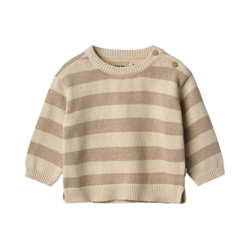 Wheat Knit Pullover Morgan | Pullover für Kinder | Beige Stripe