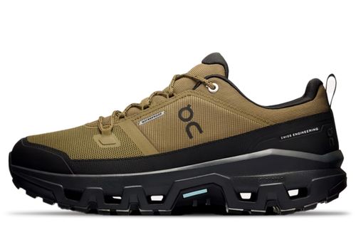 On Running Cloudrock Low Waterproof | Wanderschuhe für Herren | Hunter / Black