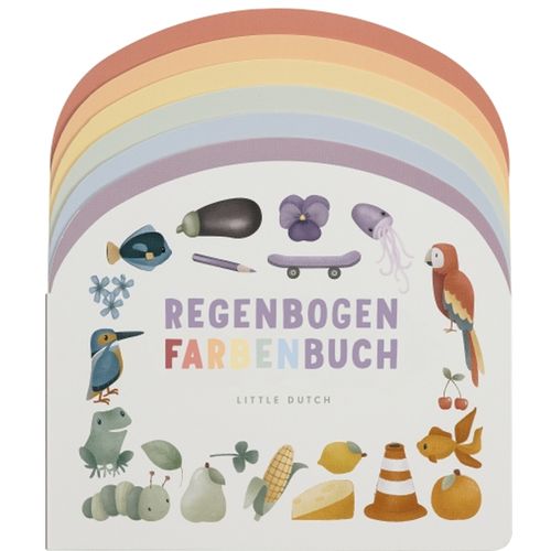 Little Dutch Kinderbuch Regenbogen Farbenbuch | Spielsachen für Kinder | Farbenbuch
