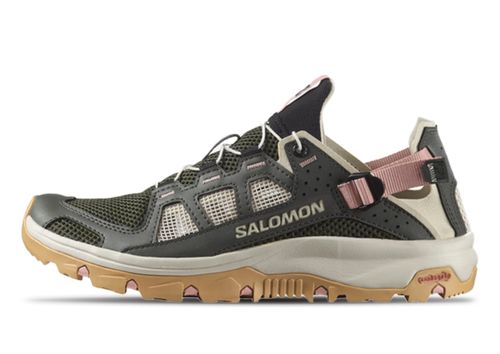 Salomon Techamphibian 5 | Wanderschuhe für Damen | Peat / Rainy Day / Hyma Pink