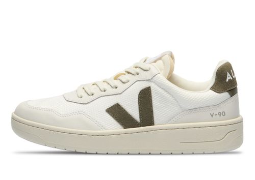 Veja V-90 B-Mesh | Sneaker für Damen | White / Khaki