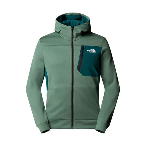 The North Face Mountain Athletics Full Zip Hoodie | Fleecejacken für Herren | Duck Green / Deep Nori