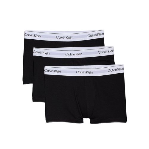 Calvin Klein Icon Cotton Stretch Trunk 3er-Pack | Boxershorts für Herren | Black / Black / Black