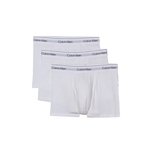 Calvin Klein Icon Cotton Stretch Relaxed Trunk 3er-Pack | Boxershorts für Herren | White