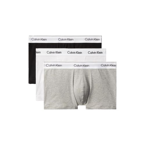 Calvin Klein Icon Cotton Stretch Relaxed Trunk 3er-Pack | Boxershorts für Herren | Black / White / Grey Heather