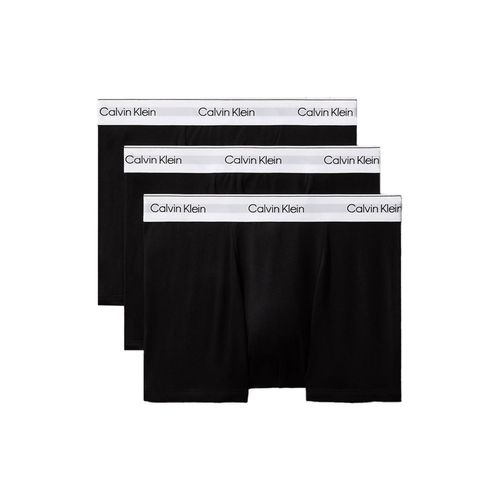 Calvin Klein Icon Cotton Stretch Relaxed Trunk 3er-Pack | Boxershorts für Herren | Black