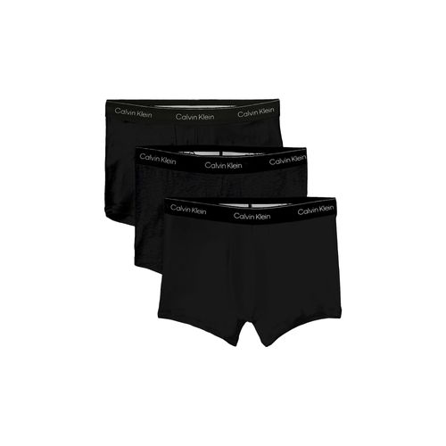 Calvin Klein Icon Cotton Stretch Trunk 3er-Pack | Boxershorts für Herren | Black W / Black Wb