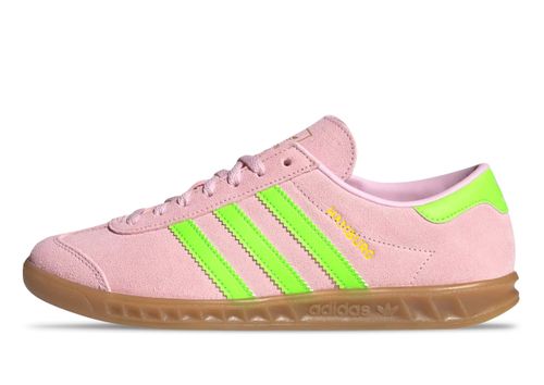 Adidas Hamburg | Sneaker für Damen | Clear Pink / Solar Green / Gol