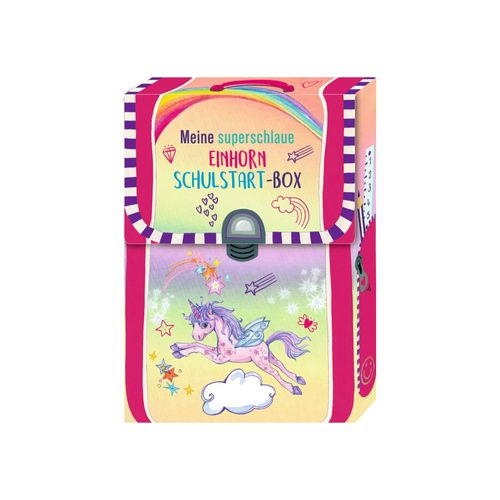 Coppenrath Meine superschlaue Einhorn Schulstart-Box | Schreibwaren für Kinder | Mehrfarbig