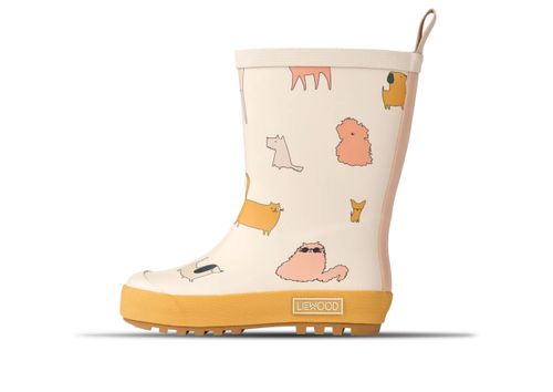 Liewood Mason Thermo Rainboot | Gummistiefel für Kinder | Cats And Dogs / Sandy