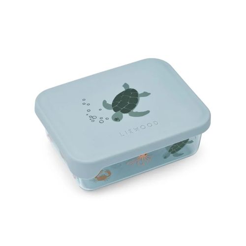 Liewood Ako Tritan Snack-Box | Brotdosen für Kinder | Sea Creature / Sandy