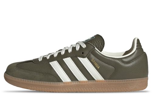 Adidas Samba OG | Sneaker für Unisex | Medium Dark Khaki / Off White / Gum4