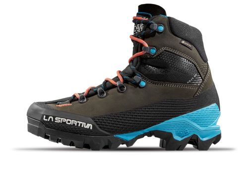 La Sportiva Aequilibrium Leather GTX | Wanderschuhe für Damen | Black / Hibiscus