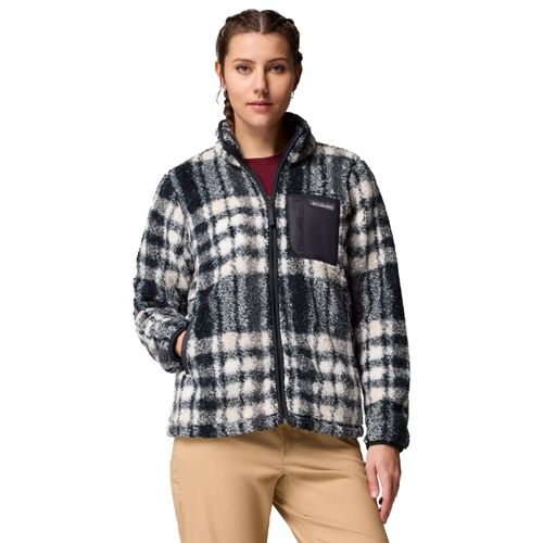 Columbia West Bend II Print Full-Zip Fleece | Fleecejacken für Damen | Black Herringplaid
