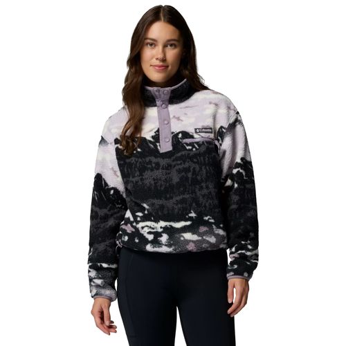 Columbia Helvetia II Printed Cropped Half Snap Fleece | Fleecepullover für Damen | Shale Purple Sisters / Shale Purple