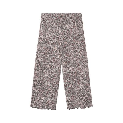Wheat Jersey Pants Ela | Lange Hosen für Kinder | Purple Stone Flowers