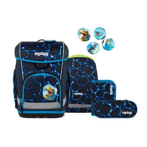 Ergobag CUBO LIGHT Schulranzen-Set | Schulranzen für Kinder | Bärassic Garden