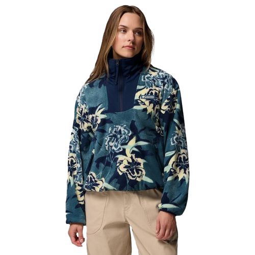 Columbia Sequoia Grove Half Zip Fleece | Fleecejacken für Damen | Everblue Blossoming