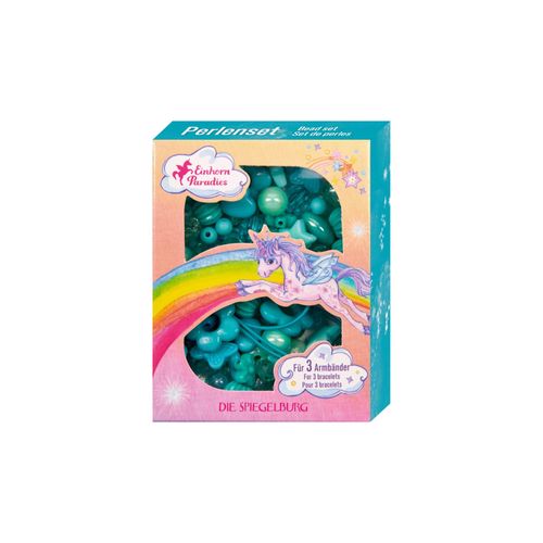 Coppenrath Perlenset Türkis - Einhorn Paradies | Accessoires Kinder für Kinder | Türkis