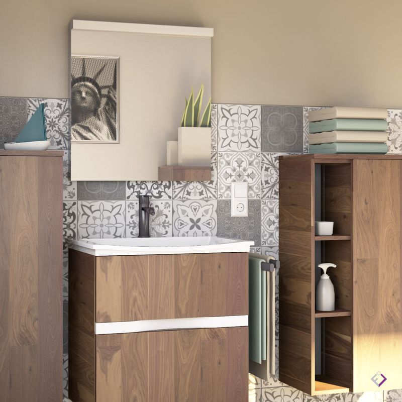 Fliesenaufkleber für Küche und Bad - 15x15 cm - Patchwork No.4 - 16-tlg. Set - FoLIESEN