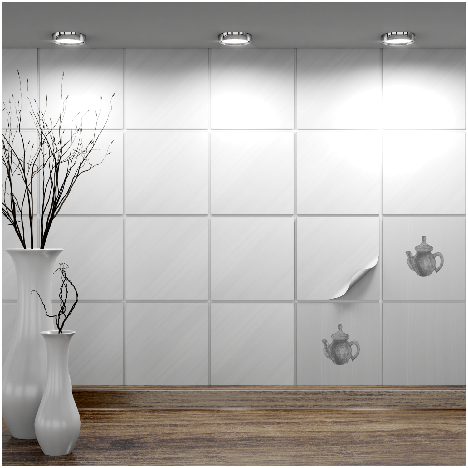 Fliesenaufkleber 15x15 cm für Küche, Bad - Fliesenfolie Bastia - FoLIESEN