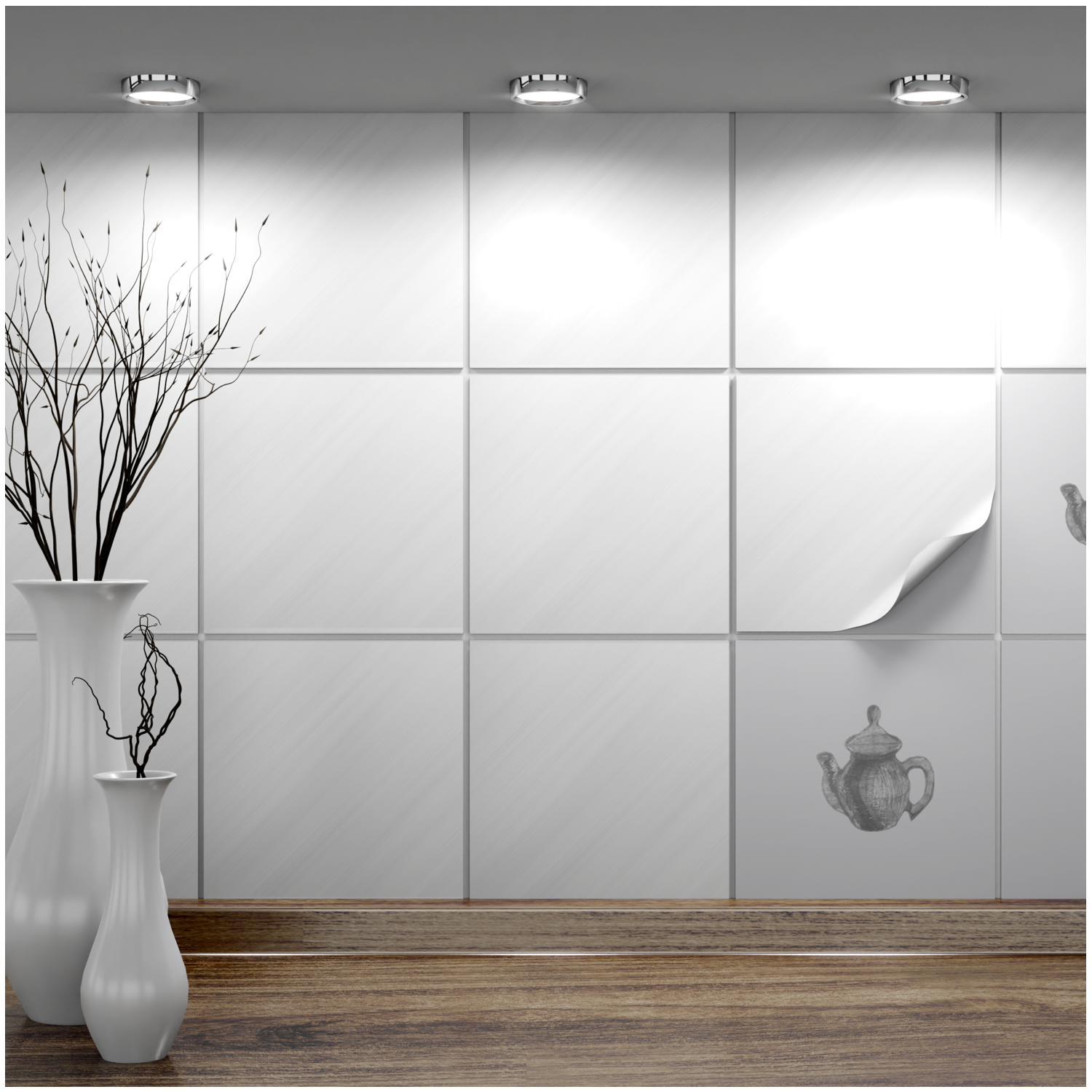 Fliesenaufkleber 20x20 cm für Küche, Bad - Fliesenfolie Bastia - FoLIESEN