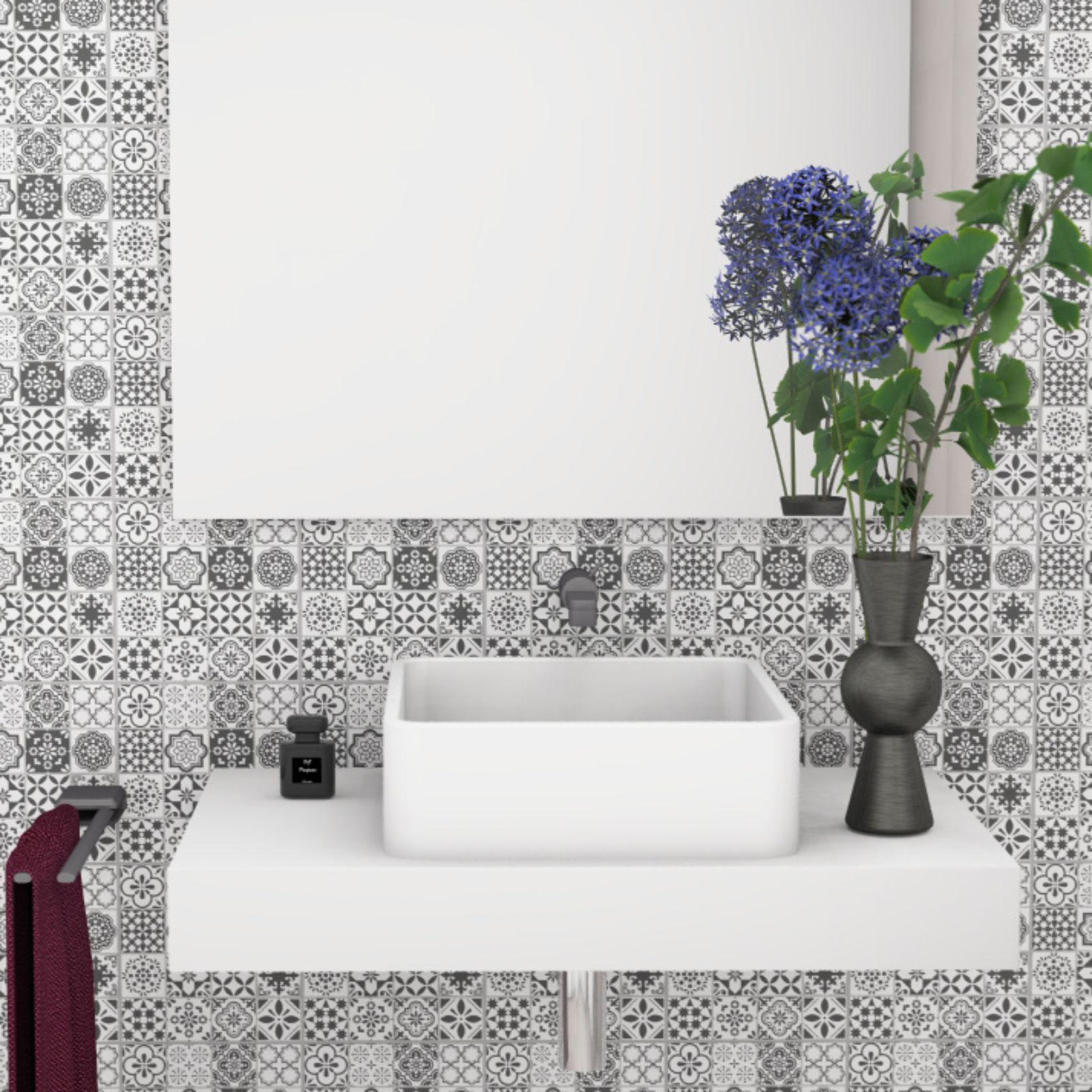 Fliesenaufkleber 20x20 cm für Küche, Bad - Fliesenfolie Azulejo Lissabon - FoLIESEN