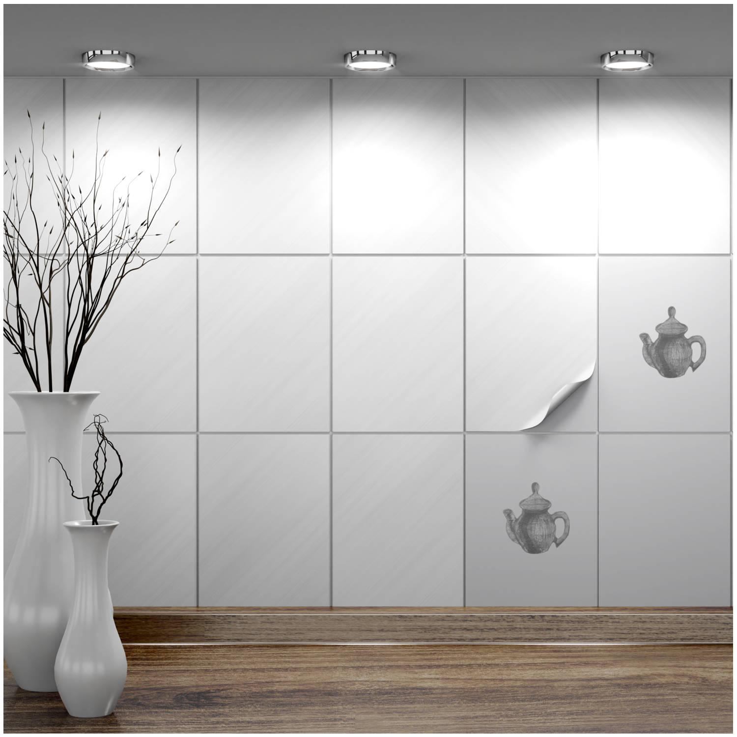 Fliesenaufkleber 15x20 cm für Küche, Bad - Fliesenfolie Bastia - FoLIESEN