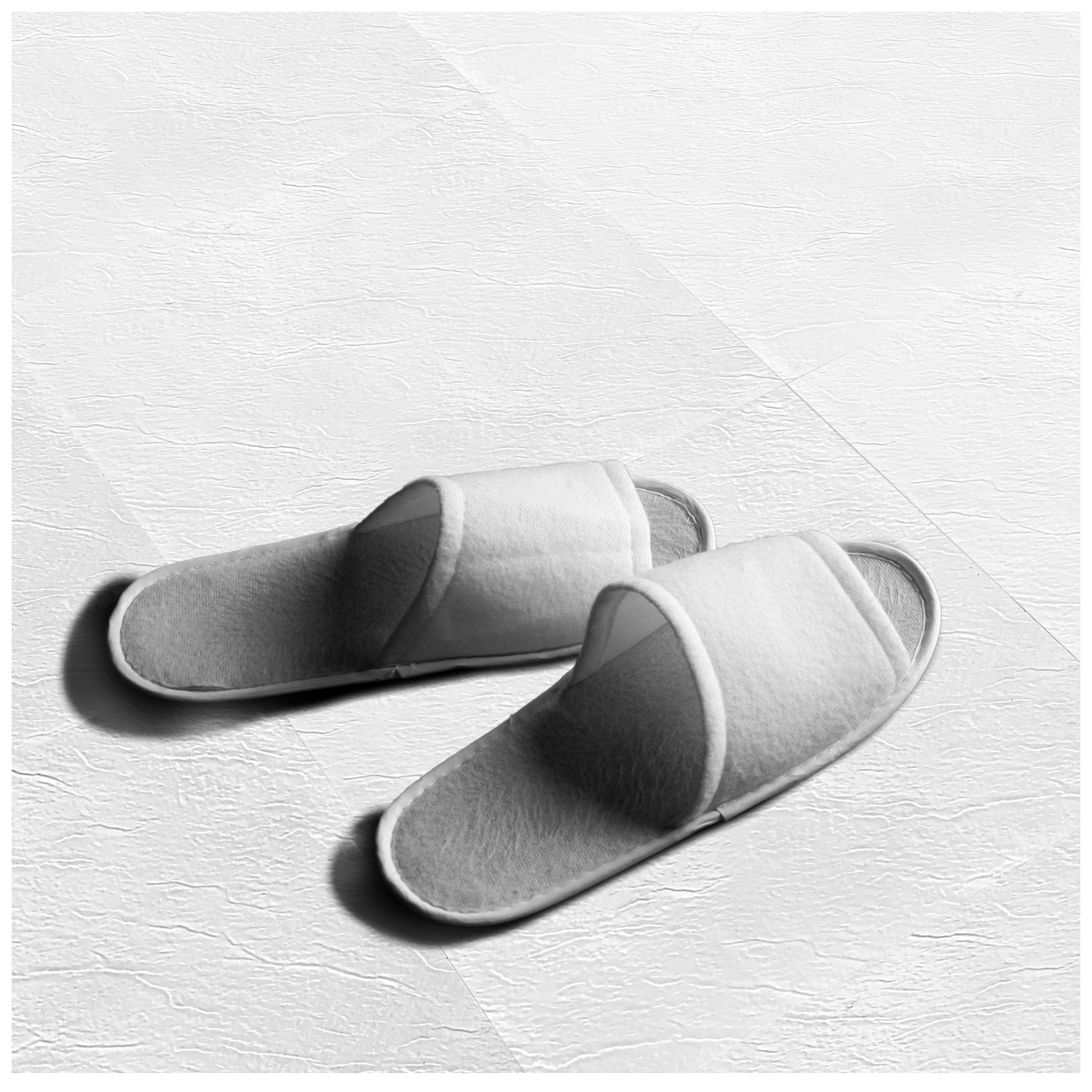 Fliesenaufkleber für den Boden - selbstklebende Bodenfliese Weiß - FoLIESEN