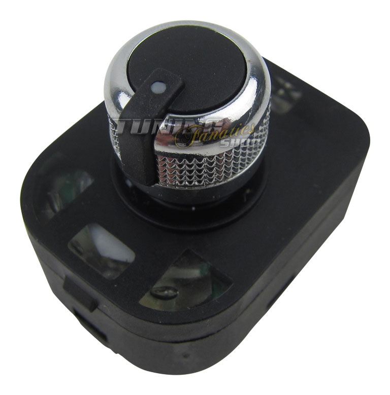 Chrom Spiegel Spiegel-Verstellschalter Schalter Drehrad für Ihren Audi