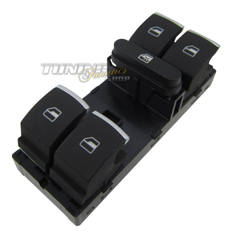 Chrom FH Fensterheber Fenster Schalter Taster Fahrerseite für VW