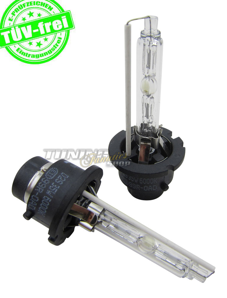 2x PREMIUM Xenon Brenner D2S 6000K Blau-Weiss Birnen Lampen FREI Prüfzeichen