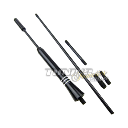 PREMIUM Kurzstab-Antenne Auto Radio SCHWARZ + Verlängerung für viele Fahrzeuge