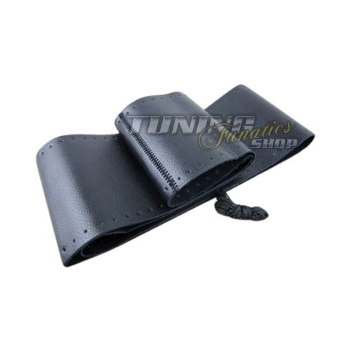 Premium Echt-Leder Lenkradbezug Schoner Hülle 37-39cm SCHWARZ viele Fahrzeuge