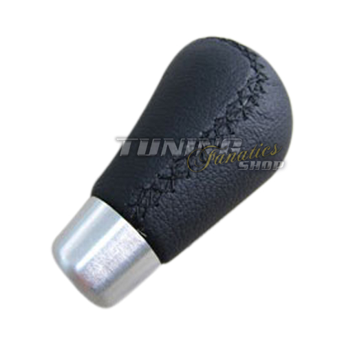 PREMIUM Schaltknauf Hebel Knauf Griff Schwarz Alu Leder für viele Fahrzeuge