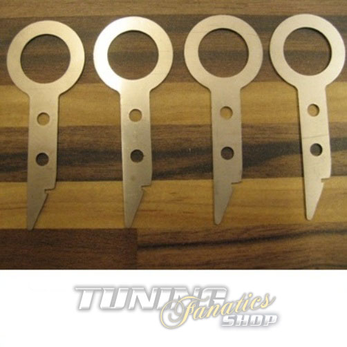 4x Navi Navigation Auto Radio Entriegelung Schlüssel Ausbau Bügel für Audi