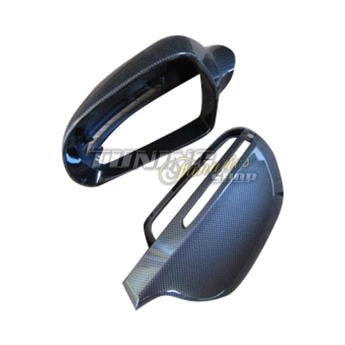 KOMPLETTE Gehäuse Carbon Spiegel Spiegelkappen Außenspiegel für Audi A8 S8 4E