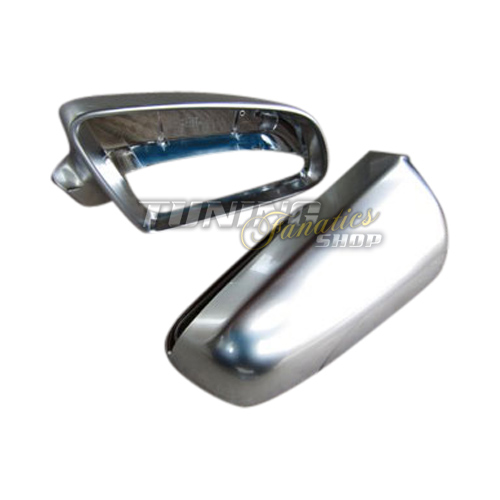 KOMPLETTE Gehäuse ALU Look Spiegel Kappen Audi A3 S3 8P A4 S4 8E B6 B7 A6 S6 4F