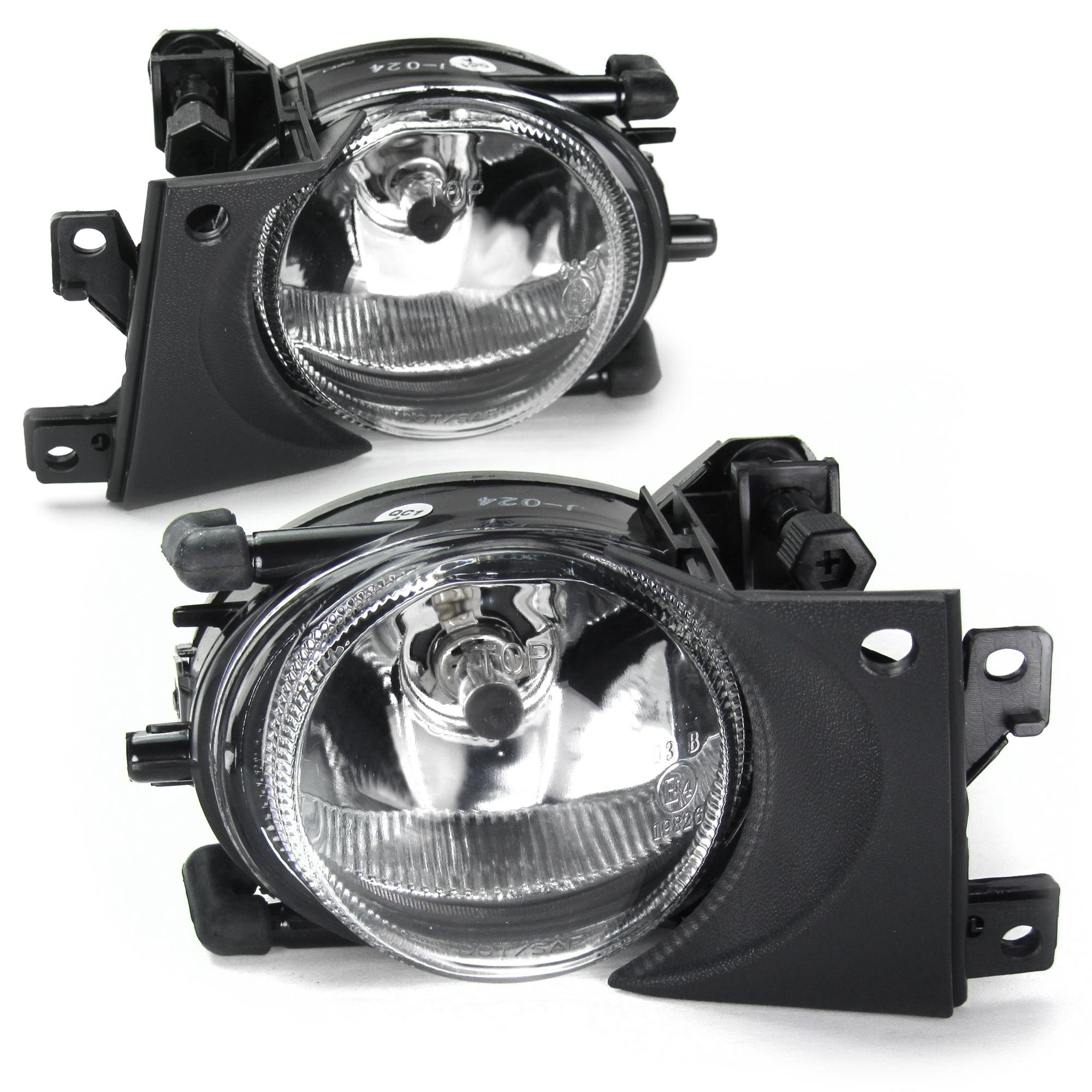 2x Nebelscheinwerfer NSW Klarglas Chrom + Birnen H8 für BMW 5er E39 Facelift