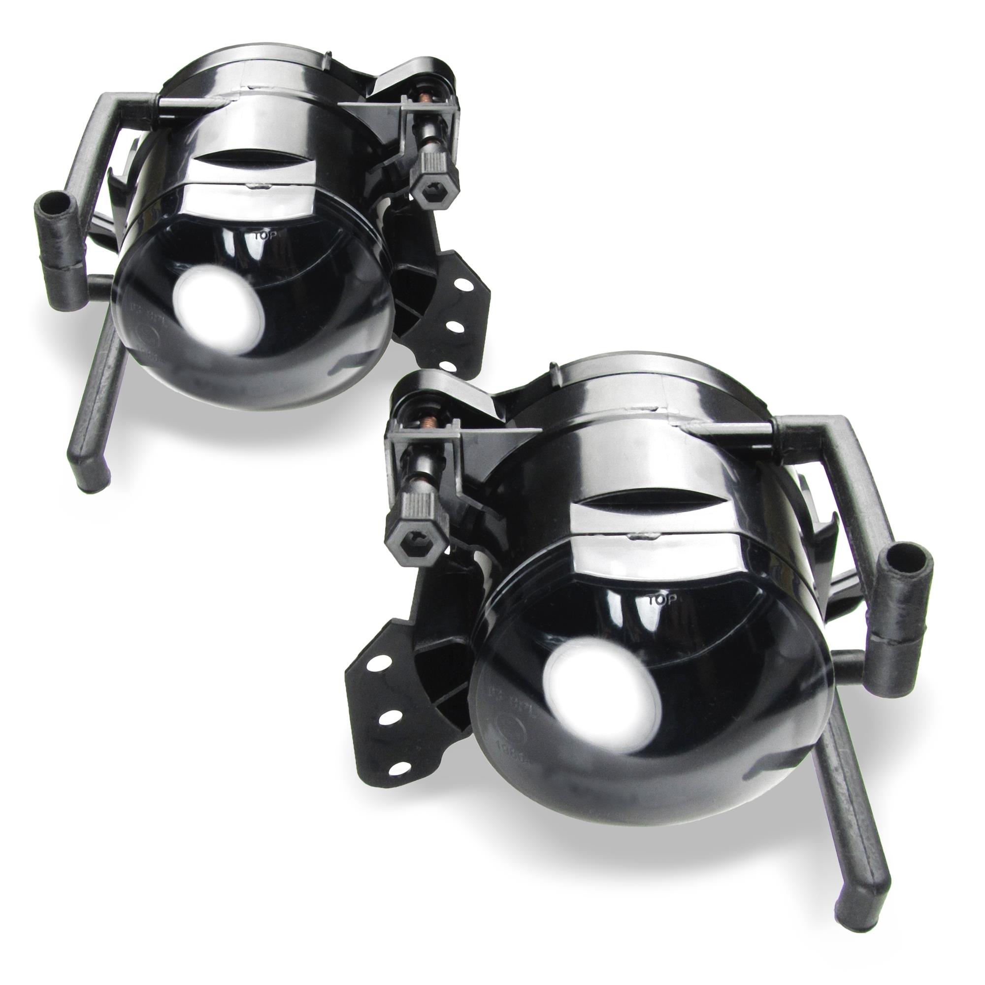 2x Nebelscheinwerfer NSW Klarglas SCHWARZ + Birnen HB4 SET für BMW 5er E60 E61